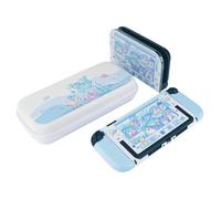 BelugaDesign Shark Switch 2 Bundle | Kawaii Blue Pastel Cute Snap-On Case Carrying Case Dock Cover | Cute Animal Sea Ocean Accessories Set | Compatible with Nintendo Switch 2