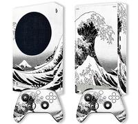 BelugaDesign Wave Xbox Skin | Anime Japanese Great Kanagawa Art Vinyl Wrap Kawaii Cute Cutecore Sticker | Compatible with Xbox Series S (Series S, Gray Black White)