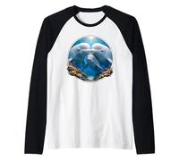 Belugwhal Whale Watcher Unicorn of the Seas Whale Family Ocean Raglan Baseball Tee
