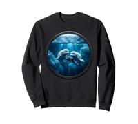 Belugwhal Whale Watcher Unicorn of the Seas Whale Family Ocean Sweatshirt