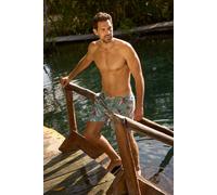 Weird Fish Belukha Printed Swim Shorts Mineral Blue Size 36