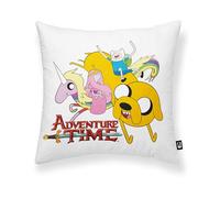 BELUM 100% Cotton Adventure Time A 45x45cm Soft Multicoloured Cartoon Pillow Cover, 1 Count, Decorative Pillow Cover for Beds, Sofas, or Chairs, Home Decor, Living Room, Bedroom
