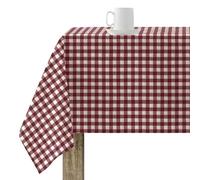 BELUM 150-03 Resin Tablecloth, Stain-Resistant, Checked, Size: 300 x 155 cm, Vichy Red, 100% Organic Cotton Tablecloth