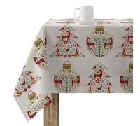BELUM | Christmas Tablecloth 100 x 140 cm 100% Cotton Resin, Stain-Resistant (Feel Not Plasticated), Model Merry Christmas 71