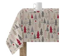 BELUM Christmas Tablecloth 200 x 140 cm | Rectangular, Cotton, Stain Resistant, Waterproof, Multicoloured, Festive