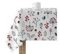 BELUM | Christmas Tablecloth | Stain-Resistant Rectangular Table Cloth | Resin Tablecloth (Laminated Feel) | Table Cloth | Home Table Cloth (100 x 140 cm)
