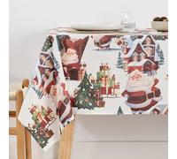 BELUM | Christmas Tablecloth | Stain-Resistant Rectangular Table Cloth | Resin Tablecloth (Laminated Touch) | Table Cloth | Home Table Cloth (200 x 140 cm)