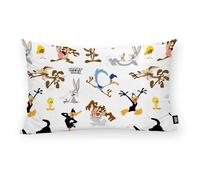 BELUM | Cushion Cover 100% Cotton 30x50cm Model Looney Characters C | Cushion Cover Looney Tunes | Cushion Cover Half Panama Fabric 100% Organic Cotton