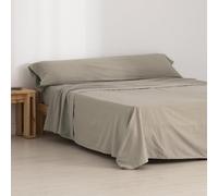 BELUM | Green Flannel Sheet Set 135 100% Cotton, Sheet Set Consists of: Top: 210 x 270 cm, Fitted Sheet: 140 x 200 cm + 30 cm Bellow. Pillow 45 x 155