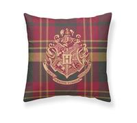 BELUM | Harry Potter Cushion Cover, 100% Cotton Cushion Cover 50 x 50 cm Hogwarts Checks A