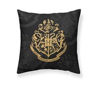 BELUM | Harry Potter Cushion Cover, 100% Cotton Cushion Cover 50 x 50 cm Hogwarts Model Black A