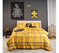 BELUM | Harry Potter Duvet Cover, 100% Cotton Hufflepuff Model Picture for 150/160 Beds (240 x 220 cm)