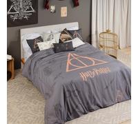 BELUM | Harry Potter Duvet Cover | Deathly Hallows Duvet Cover | Duvet Cover with Buttons | 100% Cotton Duvet Cover | Quality Duvet Cover | Duvet Cover (180 cm Bed (260 x 240 cm))