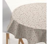 Belum Merry Christmas 23 Tablecloth 100 cm Round 100% Cotton Resin Coated Stain Resistant