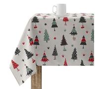 Belum Merry Christmas 82 Tablecloth 140 x 140 cm 100% Cotton Resin Coated Stain Resistant