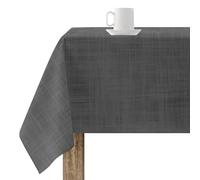 BELUM | No Oilcloth Tablecloth, Tablecloth, Anti-Stain Resinated Tablecloth, Anti-Bacterial Tablecloth, Made Organic Fabric, 100% Organic Cotton Tablecloth (100 x 200, Black)