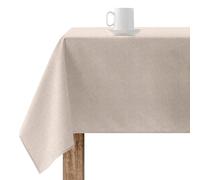 BELUM | Resin Stain-Resin Tablecloth XL Size: 100 x 250 cm. Model: Smooth Linen 101, Tablecloth XL Fabric 100% Cotton Resin, Stain-Resistant (Touch not plasticised). Brown