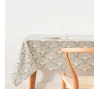 BELUM | Resin Tablecloth 100% Organic Cotton XL | Stain Resin Tablecloth | Large Tablecloth for Rectangular Table (140X140)