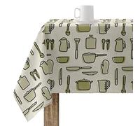 BELUM | Resin Tablecloth Stain-Resistant MasterChef Size: 300 x 140 cm Model: 0400-59 Fabric: 100% Cotton - Tablecloth No Touch Cotton Very Soft - Waterproof Liquid Repellent Tablecloth