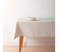 BELUM | Stain Resistant Classic/Elegant Rectangular Tablecloth - 70% Cotton - 30% Polyester - Size 100x80 cm - Soul Grey - Stain Resistant Tablecloth