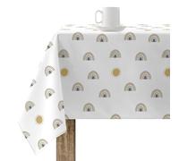 BELUM | Stain Resistant Tablecloth Size 140 x 140 cm - Extra Soft Touch Tablecloth Colour Multicolor - Tablecloth 100% Made in Spain Fabric 100% Organic Cotton (Half Panama) - Kairi Model Tablecloth