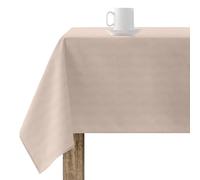 BELUM | Stain Resistant Tablecloth Size 140 x 140 cm - Extra Soft Touch Tablecloth Light Pink - Tablecloth 100% Made in Spain Fabric 65% Organic Cotton - 35% Polyester - Tablecloth Model Rodas 2616