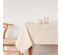 BELUM | Stain Resistant Tablecloth Size 155 x 155 cm - Extra Soft Touch Tablecloth Light Grey - Tablecloth 100% Made in Spain Fabric 100% Organic Cotton - Plain Model Tablecloth