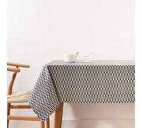 BELUM | Stain Resistant Tablecloth Size 200 x 155 cm - Extra Soft Touch Tablecloth Blue - Tablecloth 100% Made in Spain Fabric 100% Organic Cotton - Tablecloth Model 0120-335