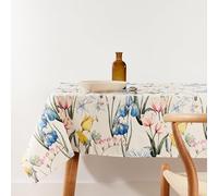 BELUM | Stain Resistant Tablecloth Size 200 x 155 cm - Extra Soft Touch Tablecloth Colour Multicolor - Tablecloth 100% Made in Spain Fabric 100% Organic Cotton - Tablecloth Model 0120-353