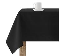 BELUM | Stain Resistant Tablecloth Size 300 x 140 cm - Extra Soft Touch Tablecloth Black - Tablecloth 100% Made in Spain Fabric 65% Organic Cotton - 35% Polyester - Tablecloth Model Rodas 319
