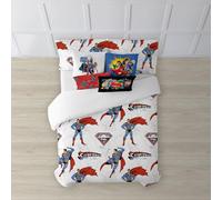 BELUM | Superman Duvet Cover | Man of Steel Model Duvet Cover | Duvet Cover with Buttons | 100% Cotton Duvet Cover | Duvet Cover (150/160 cm Bed (240 x 240 cm)