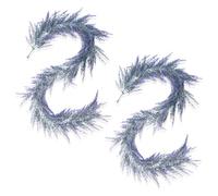 Belupai 5.9ft Purple Lavender Garlands, 2pcs Artificial Lavender Spring Summer Decor for Home Outdoor Wedding Farmhouse Mantle Table Centerpiece