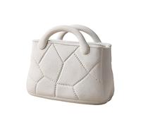 belupai Modern Handbag Shaped Flower Vase, Unique Ceramic Tote Bag Art Vase with Handle, Minimalist Floral Vase Cute Bag Vase for Wedding Centerpieces Flower Arrangement Home Decor (White)