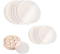 Belvanr Cotton Steamer Cloth Pack of 20 Bamboo Steamer Mat, Steamer Cloth Steamer Mat Round Steamer Mat Dim Sum Steamer Mat Steamer Mesh Mat for Steam Baskets Dim Sum