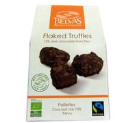 Belvas Fair Trade Organic 73 Percent Dark Chocolate Flaked Truffle 100 g (Pack of 2)