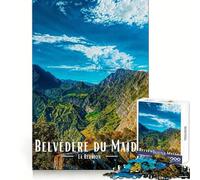 Belvedere Du Maido, La Reunion Landscape 1000 Piece Jigsaw Puzzles for Adults Jigsaw Critical Think Mindful Escape Firm Fit Ideal Xmas Gift (38x26cm)