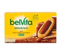 belVita Breakfast Biscuits Tops Choco Hazelnuts, Wholegrain, 8 x 250g