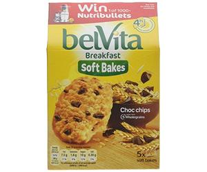 Belvita Breakfast Soft Bakes Choc Chip Biscuits, 250 g, Pack of 6