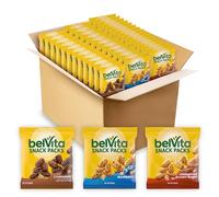 belVita Crunchy Bite Size Snacks Variety Pack, 3 Flavors, 40 Snack Packs