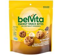 belVita Energy Snack Bites, Banana, Dark Chocolate and Sunflower Seeds, 5oz Bag