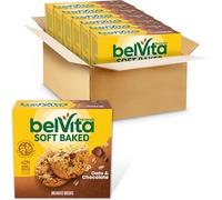 belVita Soft Baked Oats & Chocolate Breakfast Biscuits, 6 Boxes of 5 Packs (1 Biscuit Per Pack)