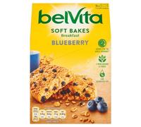 belVita Soft Bakes Breakfast Blueberry Biscuits, Wholegrain Cereals, 6 x 250g