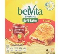 Belvita Strawberry Soft Filled Breakfast Biscuits, 200 g, Pack of 10