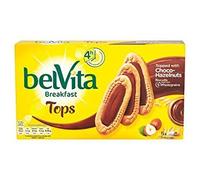 Belvita Tops Choco Hazelnuts Biscuit, 250g (Pack of 5)