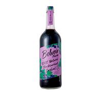 Belvoir Farm 100% Natural Blackcurrant Cordial - Fresh Blackcurrant Taste | Made with 50% Real Fruit Juices | 100% Natural Ingredients | Suitable for Vegetarians & Vegans - 6 x 750ml Bottles