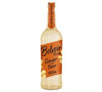 Belvoir Farm Ginger Beer-Fresh Root Ginger & Juice | Fiery Ginger Kick | Traditional Family Recipe | 100% Natural Ingredients | Suitable for Vegetarians & 6 x 750ml Bottles,Packaging May Vary