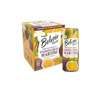 Belvoir Farm - Non-Alcoholic Passionfruit Martini, Exotic and Vibrant, 100% Natural Tropical Fruit Juices, Crafted with Nature, Gluten Free, Suitable for Vegetarians & Vegans 24x250ml