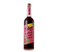 Belvoir Farm Raspberry & Lemon Cordial - Real Pressed Raspberries | Freshly Squeezed Lemon Juice | Traditional Family Recipe | 100% Natural Ingredients | Suitable for Vegetarians - 6 x 500ml Bottles
