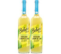 Belvoir Farm - Sicilian Lemon & Lime Cordial, Simple Ingredients, Dilute to Taste, Crafted with Nature, Low in Calories, No Added Sugar, Gluten Free, Suitable for Vegetarians & Vegans, 500ml