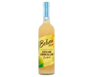 Belvoir Farm - Sicilian Lemon & Lime Cordial, Simple Ingredients, Dilute to Taste, Crafted with Nature, Low in Calories, No Added Sugar, Gluten Free, Suitable for Vegetarians & Vegans 6x500ml
